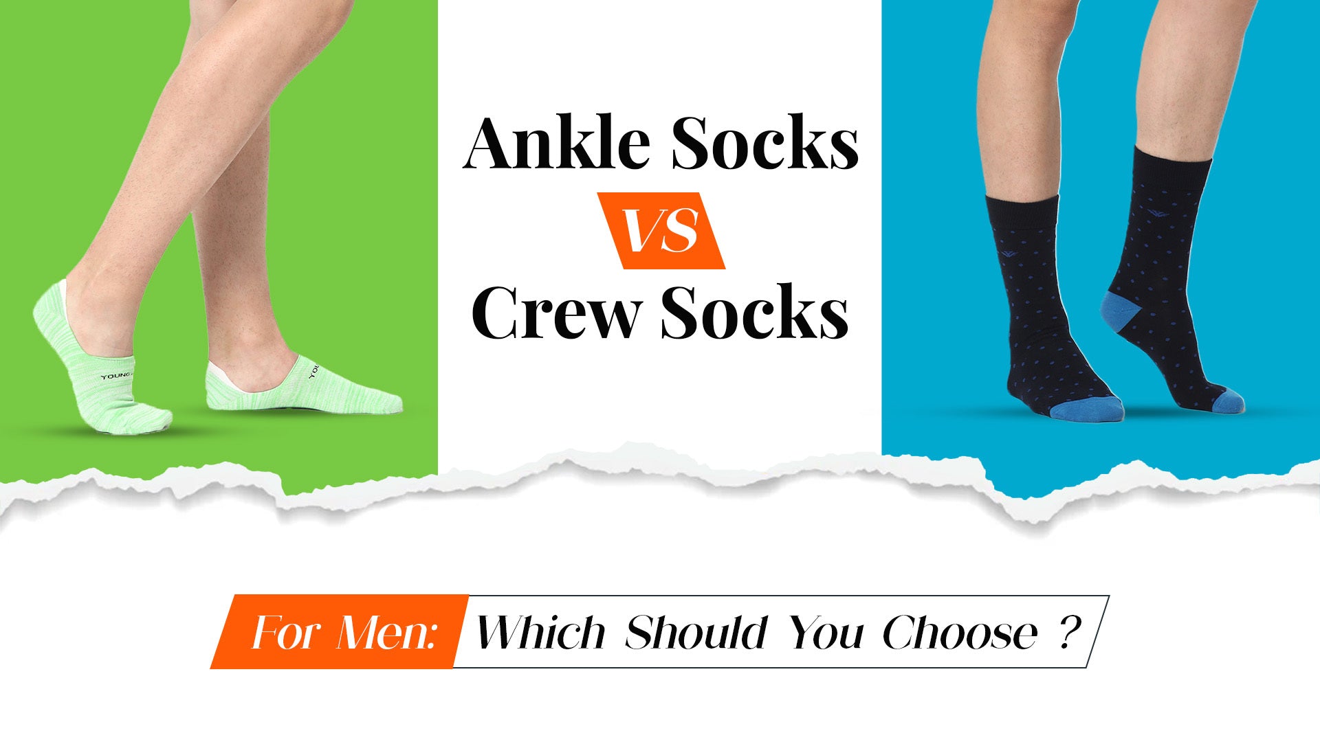 Ankle Socks vs Crew Socks for Men Cotstyle