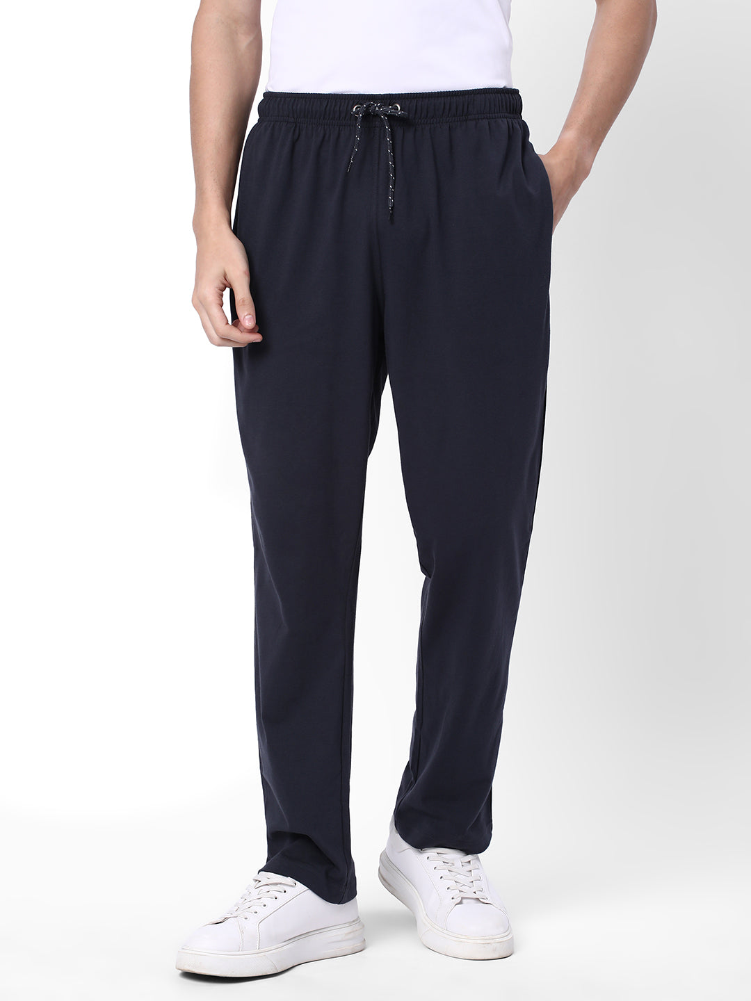 Buy Men'sCotton Regular Fit Track Pants - Dark Grey