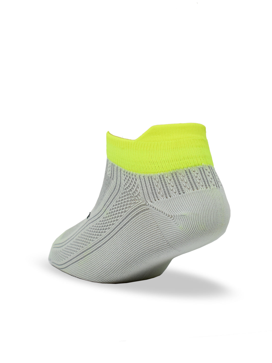 Young Wings Anti-Bacterial Dri-Fit Ankle Length Running Socks - Pack of 3 Pairs, Colour: Grey