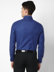 Men's Luthai Supima Mercerised Cotton Abstract Textured Jacquard Design Regular Fit Shirt