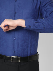 Men's Luthai Supima Mercerised Cotton Abstract Textured Jacquard Design Regular Fit Shirt