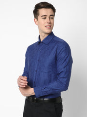 Men's Luthai Supima Mercerised Cotton Abstract Textured Jacquard Design Regular Fit Shirt