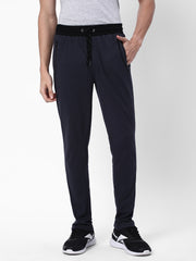 Cotstyle Men's Super Combed Cotton Slim-Fit Track Pants with Side Pocket, Colour Dark Grey-Style no.TP1100