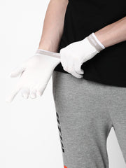 Men's Antibacterial Dri-Fit Polyester Hand Gloves - Pack of 2 Pairs