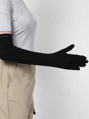 Women's Antibacterial Cotton Full Hand Gloves - Pack of 1 Pair