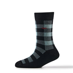 Young Wings Multicolor Checks Design Free Size Calf Length Causal & Formal Wear Socks-(Pack of 5, Style no.3704-M1)