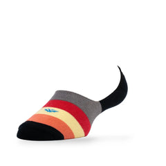 Young Wings Women's Multi Colour Cotton Fabric Design No-Show Socks - Pack of 5, Style no. 9006-W1