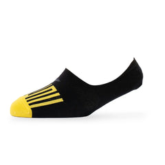 Young Wings Men's Multi Colour Cotton Fabric Design No-Show Socks - Pack of 5, Style no. M1-130 N