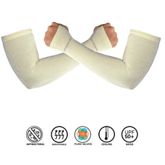 Antibacterial Arm Protectors/Sleeves for Men (Pack of 1 - Pair, UPF 50+)