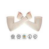 Antibacterial Square Fashion Arm Protectors for Women (Pack of 1 - Pair, UPF 50+)