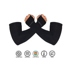 Antibacterial Arm Protectors/Sleeves for Men (Pack of 1 - Pair, UPF 50+)
