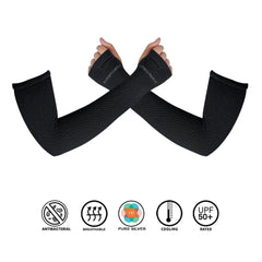Antibacterial Arrow Fashion Arm Protectors for Women (Pack of 1 - pair, UPF 50+)