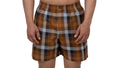 Cotstyle Red & Black Colour Cotton Fabrics Checks Printed Above Knee Length Casuals Mens Wear Boxers - Pack of 2