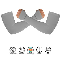 Antibacterial Arm Protectors/Sleeves for Women (Pack of 1 - Pair, UPF 50+)