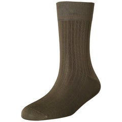 Men's Fine 6x1 Rib Mid Socks