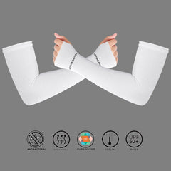 Antibacterial Arm Protectors/Sleeves for Women (Pack of 1 - Pair, UPF 50+)
