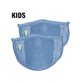 2-Layer Anti-Bacterial Protection Mask for Kids, Fashion Coloured -Size - Medium (8-12 Yrs) - Pack of 2