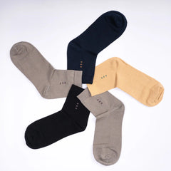 Young Wings Men's Multi Colour Cotton Fabric Solid Ankle Length Socks - Pack of 3, Style no. M1-2134 N