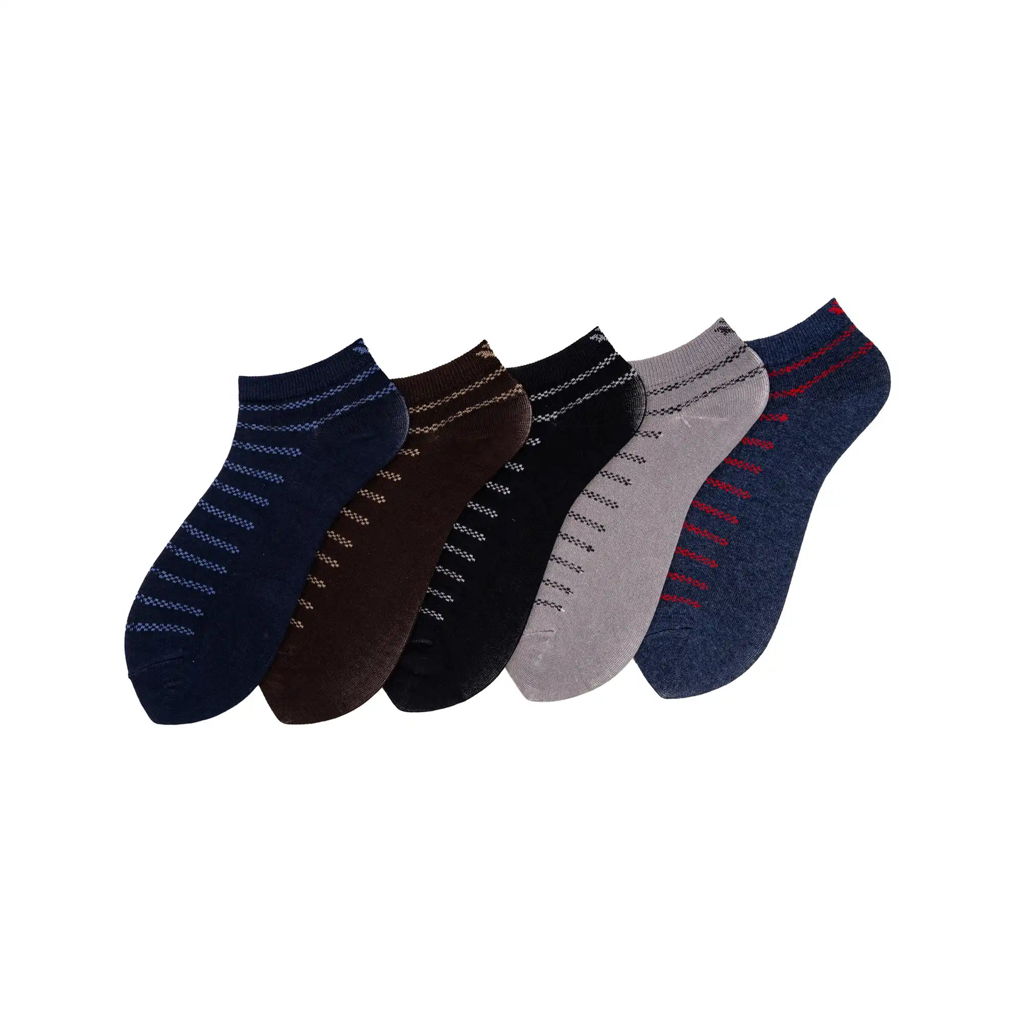 Buy YOUNG WINGS Men's_Socks Multi Colour Cotton Fabric Solid Free Size  Ankle Length Casuals & Formals Wear Socks Pack Of 5_2200-M1 at