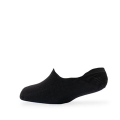 Young Wings Men's Black Colour Bamboo Fabric Design No-Show Socks - Pack of 5, Style no. M1-123 N