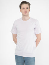 Cotstyle Cotton Fabrics Round Neck Short Length Plain Half Sleeve Casual & Daily Wear Men's T-Shirts - Pack of 1 - Evening Haze