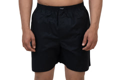 Cotstyle Black & Brown Colour Cotton Fabrics Checks Printed Above Knee Length Casuals Mens Wear Boxers - Pack of 2