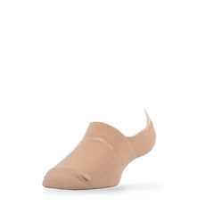 Young Wings Women's LT.Beige Colour Cotton Fabric Solid No-Show Socks - Pack of 5, Style no. 9001-W1