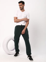 Cotstyle Men's Super Combed Cotton Slim-Fit Casual Joggers with Zipper Pockets - Green, Style no.JR1200