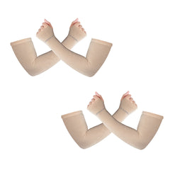 Antibacterial Arm Protectors for Women ( Pack of 2 - Pairs, UPF 50+)