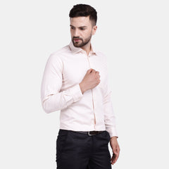 Men's Luthai Supima Mercerised Cotton Textured Jacquard Design Regular Fit Shirt