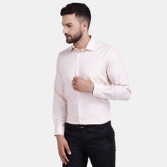 Men's Luthai Supima Mercerised Cotton Textured Jacquard Design Regular Fit Shirt