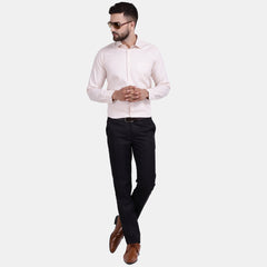 Men's Luthai Supima Mercerised Cotton Textured Jacquard Design Regular Fit Shirt