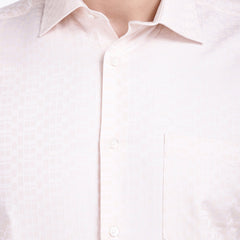 Men's Luthai Supima Mercerised Cotton Textured Jacquard Design Regular Fit Shirt