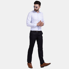 Men's Luthai Supima Mercerised Cotton Textured Jacquard Design Regular Fit Shirt