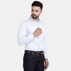 Men's Luthai Supima Mercerised Cotton Solid Regular Fit Dress Shirt