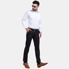 Men's Luthai Supima Mercerised Cotton Solid Regular Fit Dress Shirt
