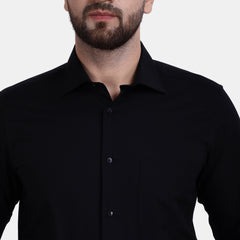 Men's Luthai Supima Mercerised Cotton Self Check Textured Jacquard Weave Design Regular Fit Dress Shirt