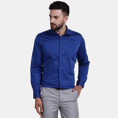 Men's Luthai Supima Mercerised Cotton Solid Regular Fit Dress Shirt