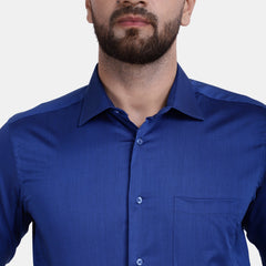 Men's Luthai Supima Mercerised Cotton Solid Regular Fit Dress Shirt