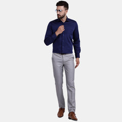 Men's Luthai Supima Mercerised Cotton Solid Regular Fit Dress Shirt