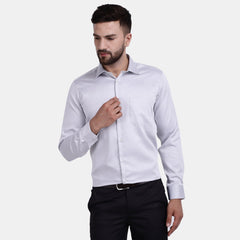 Men's Luthai Supima Mercerised Cotton Solid Regular Fit Dress Shirt