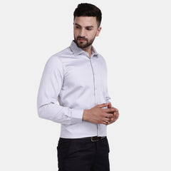 Men's Luthai Supima Mercerised Cotton Solid Regular Fit Dress Shirt