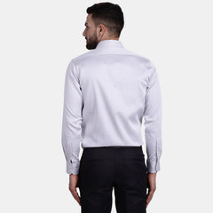 Men's Luthai Supima Mercerised Cotton Solid Regular Fit Dress Shirt