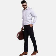Men's Luthai Supima Mercerised Cotton Solid Regular Fit Dress Shirt