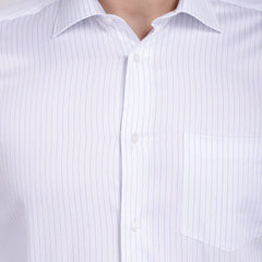 Men's Luthai Supima Mercerised Cotton Striper Design Regular Fit Dress Shirt