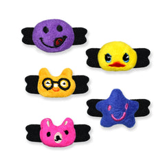 Fancy Hair Rubber Bands for Girls - Pack of 5 Pairs - Combo 1