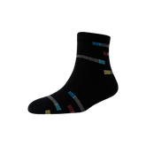 Men's YW-M1-243 Rectangular Stripe Ankle Socks