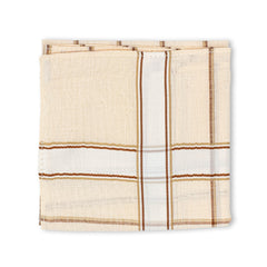 Men's Imerial Premium Cotton 6 Piece Handkerchief Set - Pastel Stripe