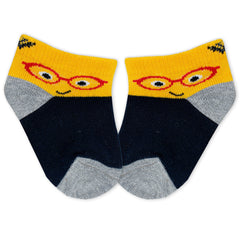 Kids Cotton Antibacterial Ankle length Socks - YW-ASP-8015 - Pack of 5 Pairs