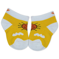 Kids Cotton Antibacterial Ankle length Socks - YW-ASP-8018 - Pack of 5 Pairs